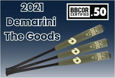 All New 2021 Demarini The Goods 2 Piece Hybrid -3 BBCOR Baseball Bat