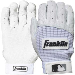 Franklin Pro Classic Pearl / White Adult Batting Gloves: 20972XX
