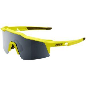 100 Percent Sunglasses Speedcraft SL Soft Tact Banana Black Mirror Lens: 61002-265-01