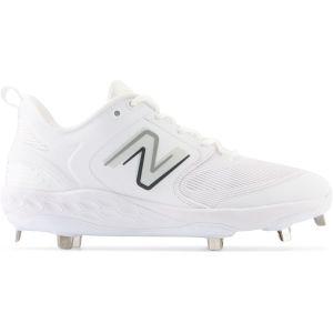 New Balance Fresh Foam X 3000 v6 White Men's Baseball Metal Cleats: L3000TW6