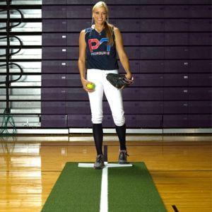 Jennie Finch Softball Pitching Mat With Powerline