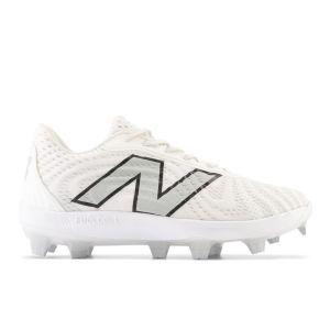 New Balance FuelCell 4040v7 White Molded Cleats: PL4040W7