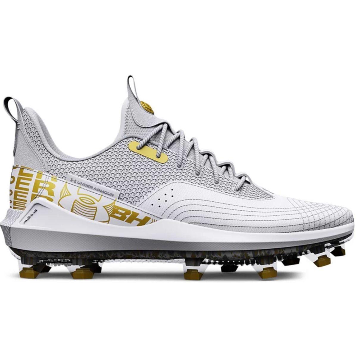 Under Armour Harper 7 TPU White Cleats | Better Baseball