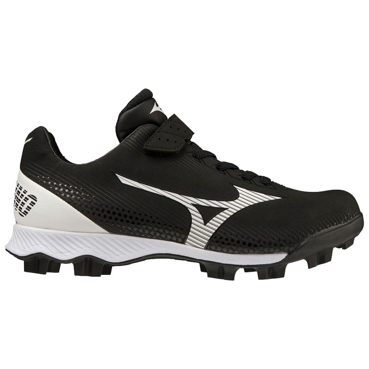 Mizuno Wave LightRevo TPU Low Black/White Youth Molded Baseball Cleat