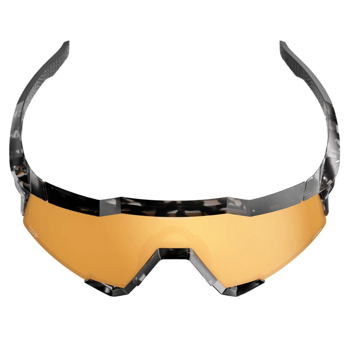 100% Speedcraft Money Mike HiPER 24K Gold Mirror Sunglasses