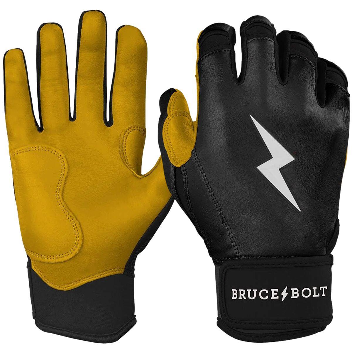 Bruce Bolt Short Cuff Premium Pro Youth Batting Gloves