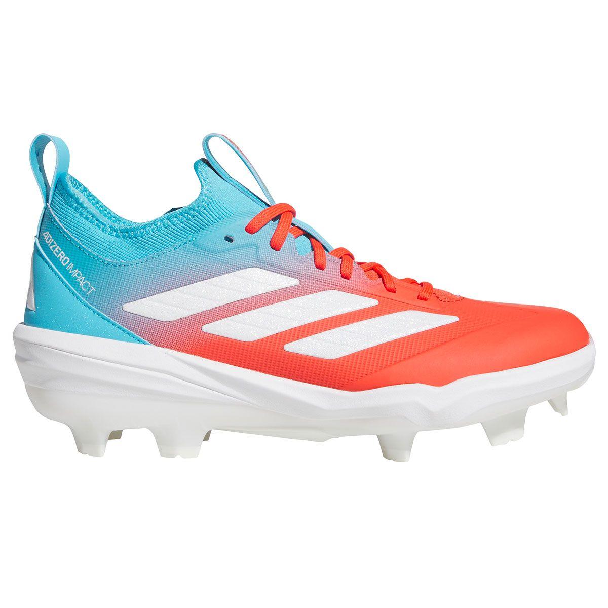 adidas アイシールド クリア adidas Adizero Impact Candy Teal/Orange TPU Cleats | Better Baseball