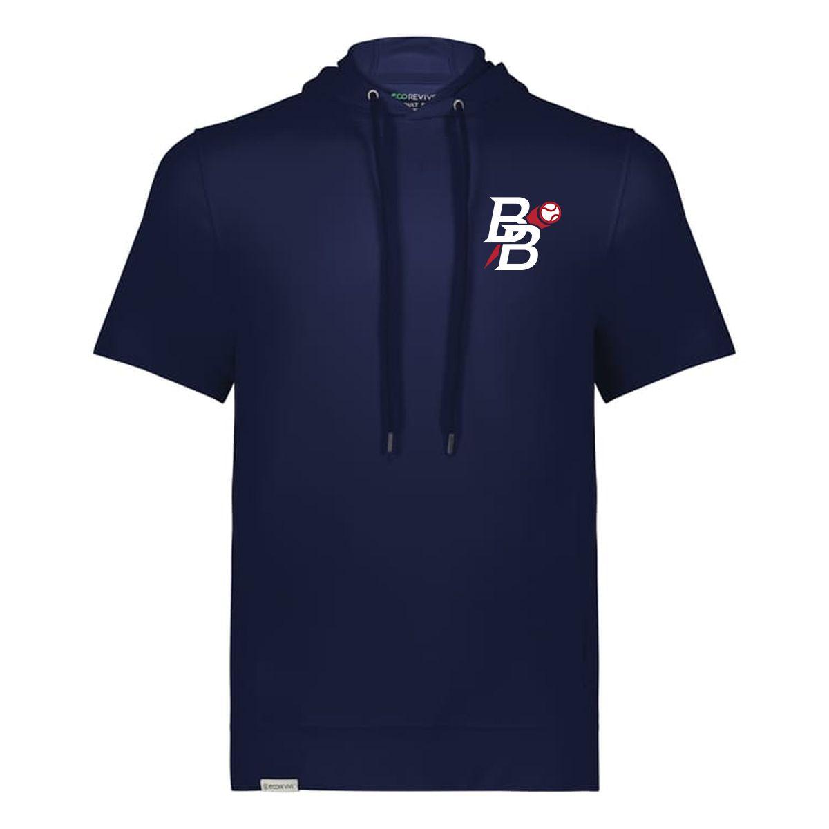 Power Alley Navy Adult Short Sleeve Hoodie