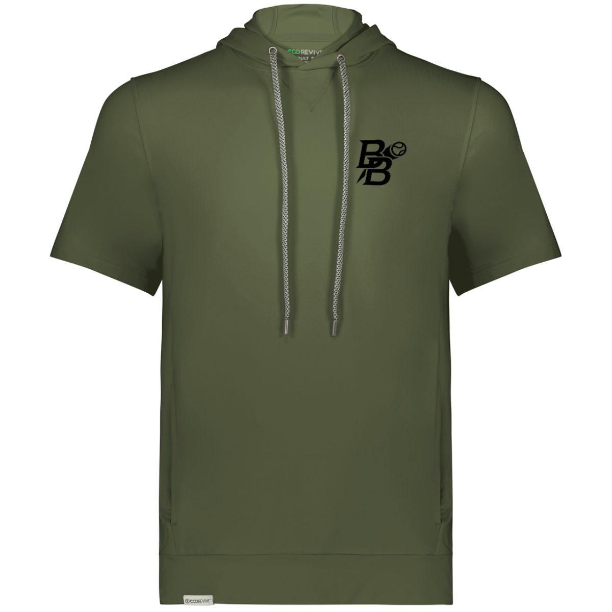 Green Better Baseball Short Sleeve Hoodie