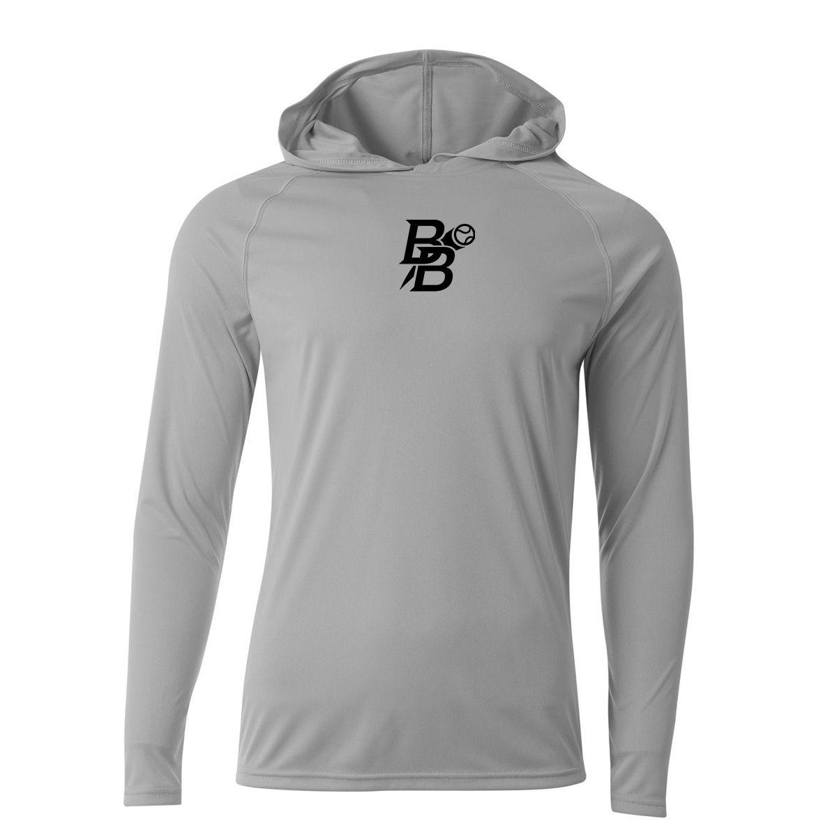 Speedster Silver Long Sleeve Hoodie