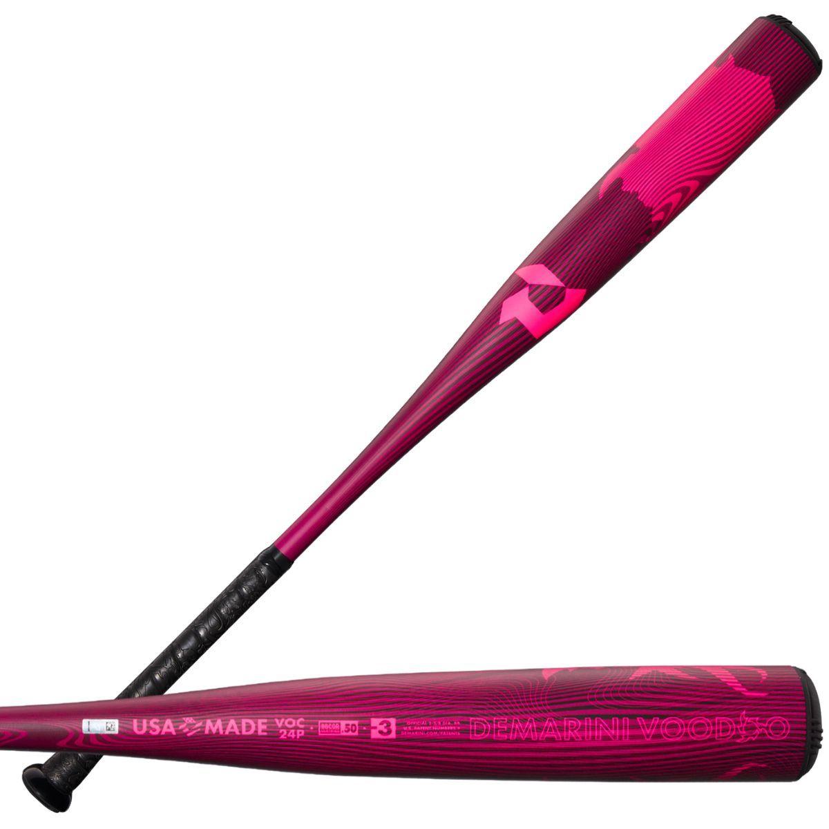 2024 DeMarini Voodoo One Pink BBCOR Baseball Bat: WBD2557010