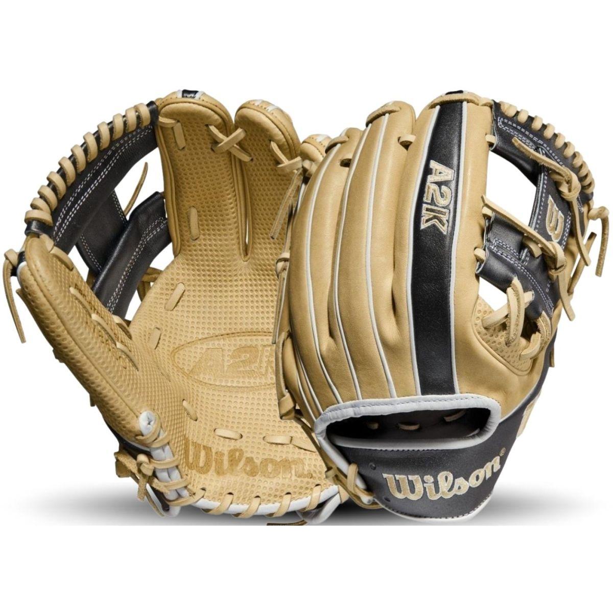 美品限定品Wilson A2K 1786 硬式内野手用グラブ ブラック×ブリック Wilson A2K 1786 Fielding Glove 11.5 Right Handed Throw A2KRB161786