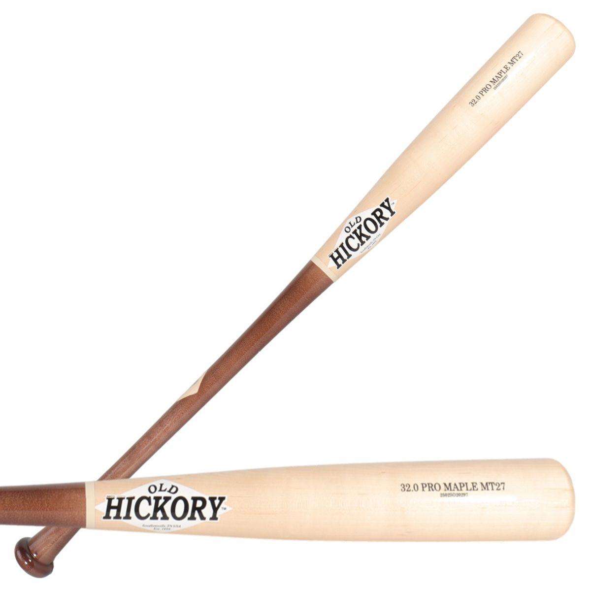 Old Hickory MT27 Mike Trout Natural/Chocolate Maple Wood Baseball