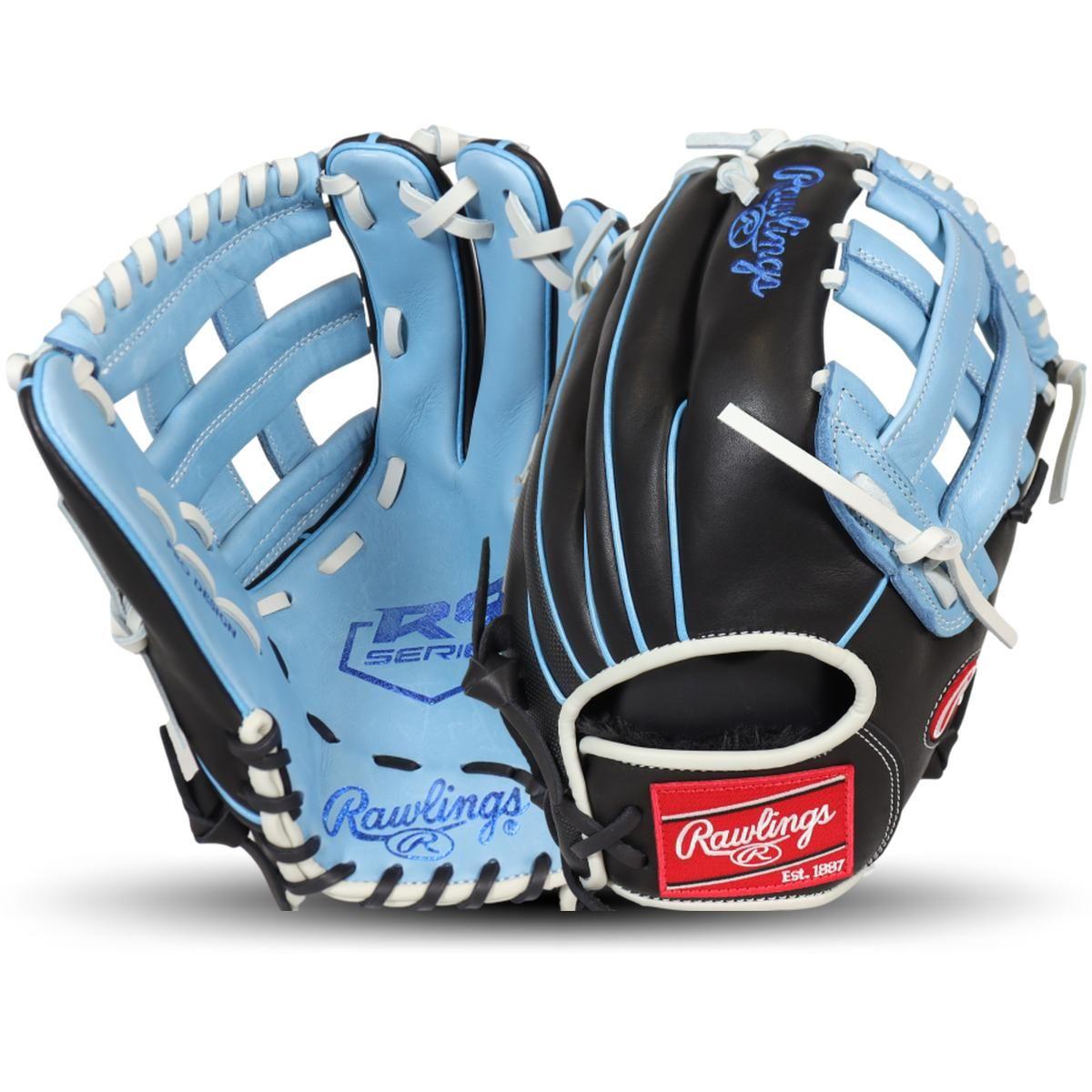 Rawlings R9 ContoUR 12.25" Outfield Glove: R9KB17U-6CB