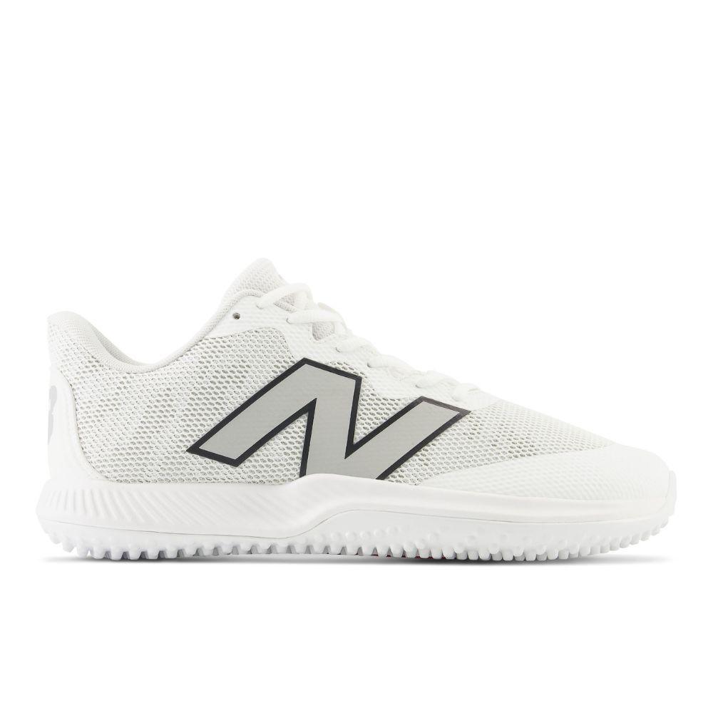 New Balance T4040v7 White Turf Shoes | Better Baseball