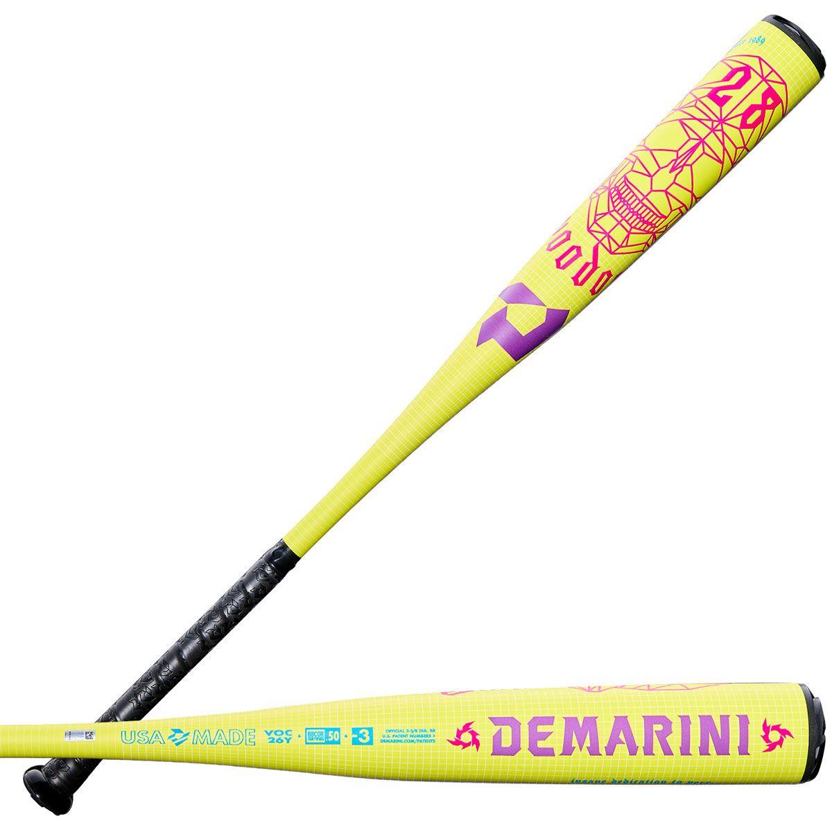 2026 DeMarini Voodoo One "Solar Yellow" BBCOR Baseball Bat: WBD2651010