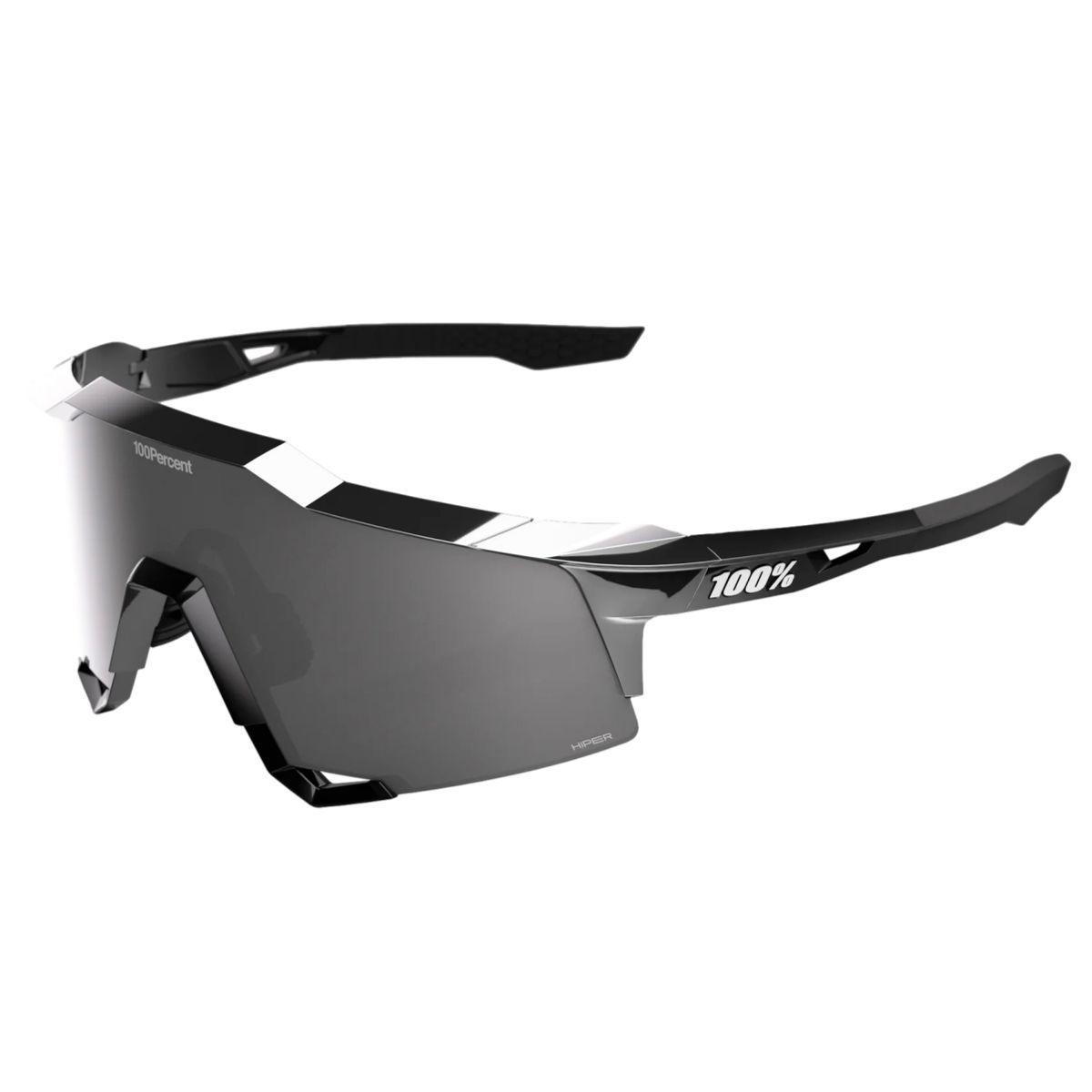 100% Speedcraft Soto 1 Polished Black Chrome HiPER Mercury Mirror Lens Sunglasses