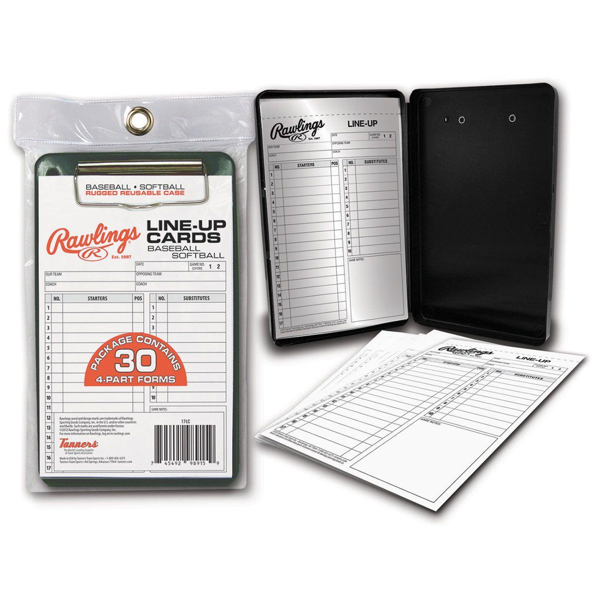 Rawlings System-17 Line-Up Cards w/ Case