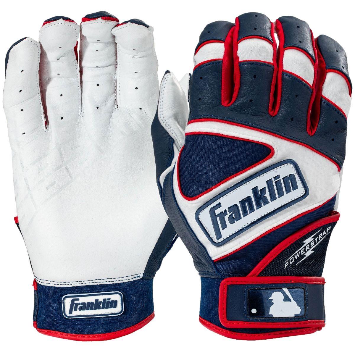 Franklin Powerstrap Hi-Lite Adult Batting Gloves