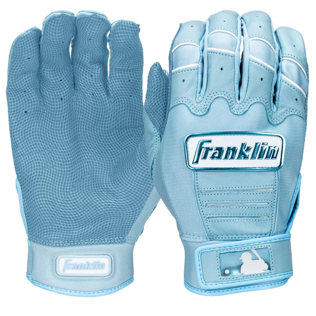 Franklin CFX Pro Hi-Lite Youth Batting Gloves carolina blue