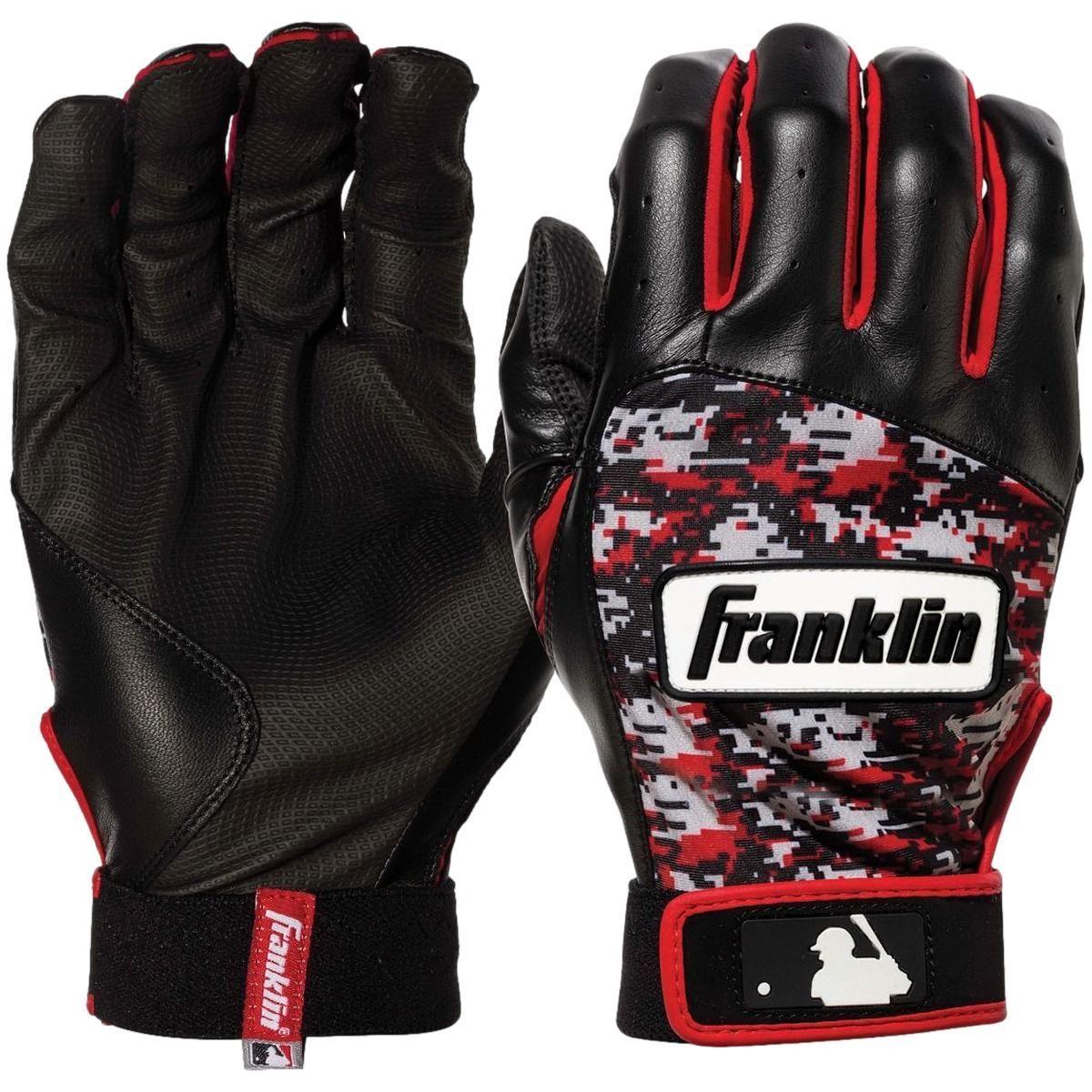 Franklin Digitek Youth Batting Gloves black/red