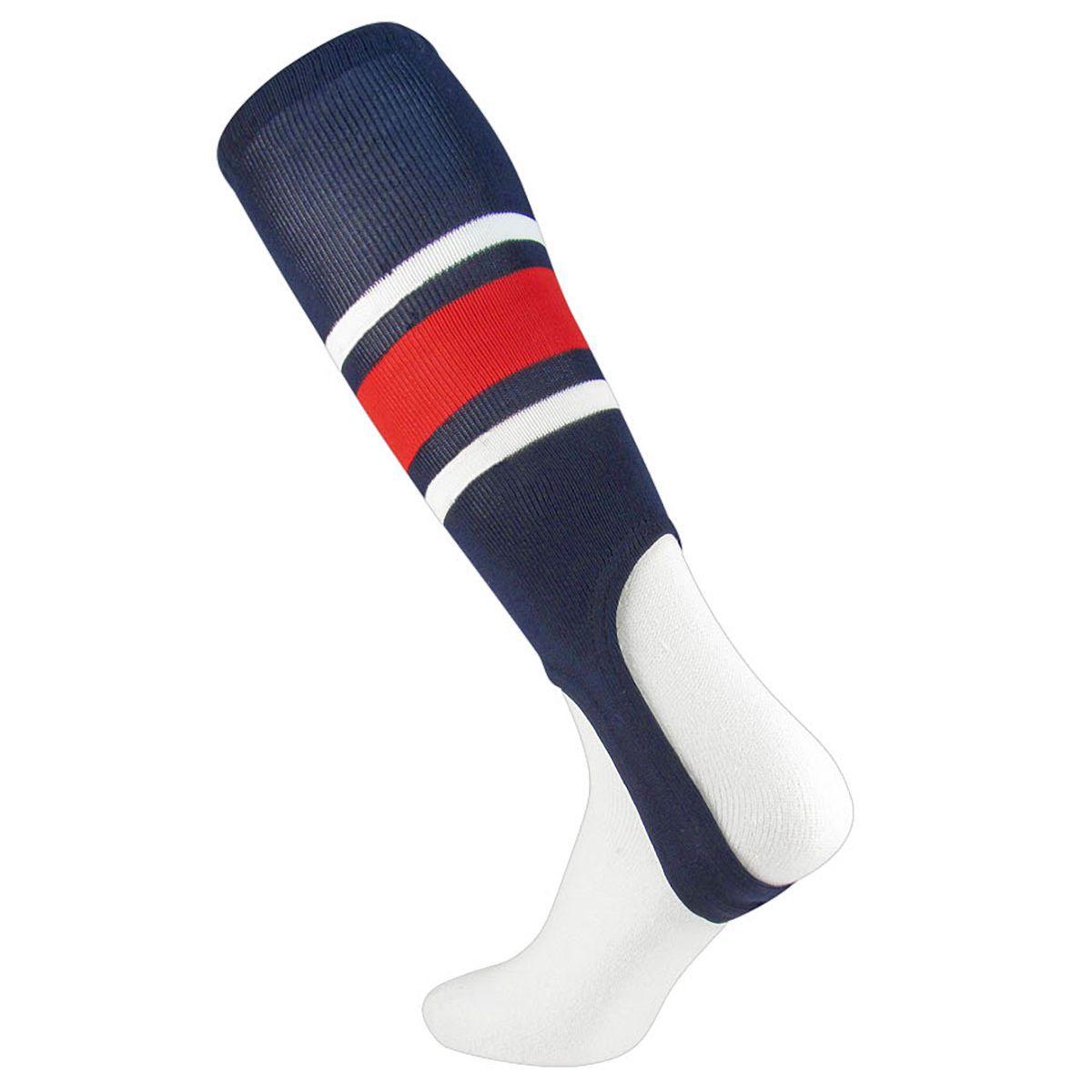 TCK Striped Pattern E Stirrup 7" Socks Navy