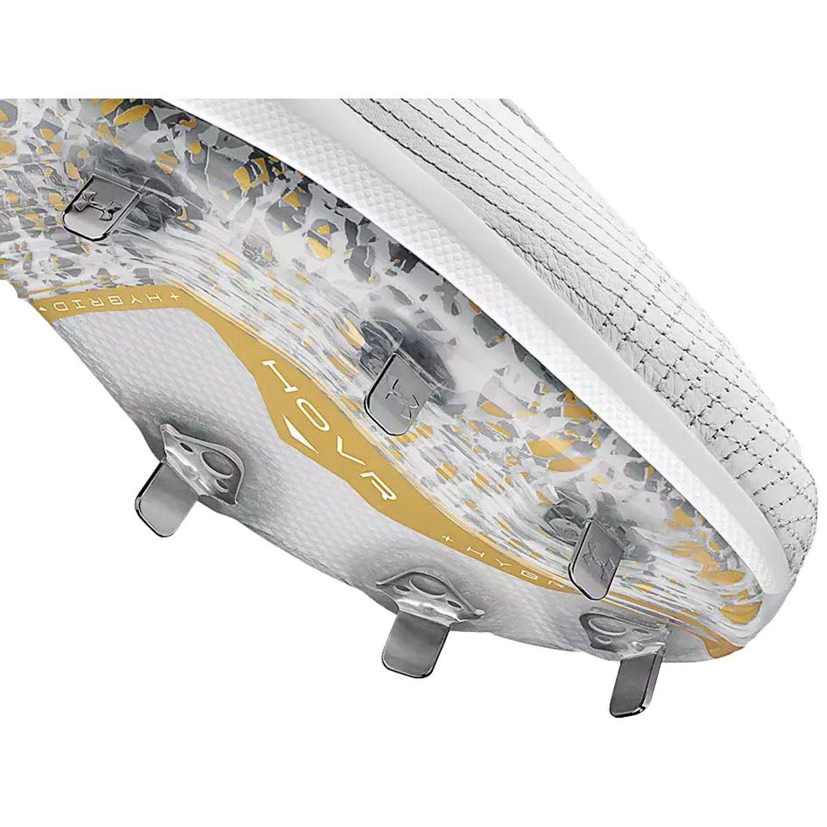 Under Armour Bryce Harper Cleats 7 White and Gold | Better 