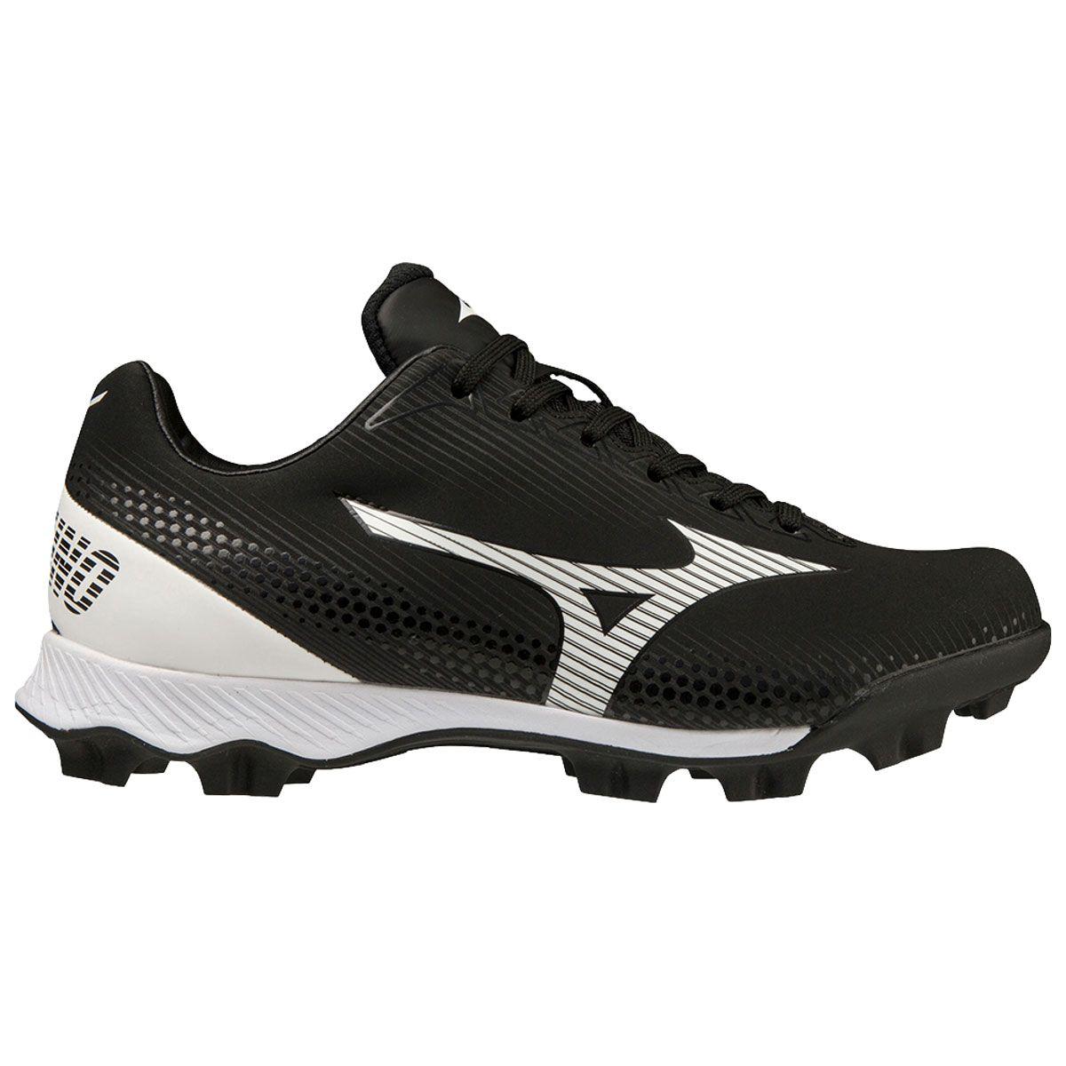 Mizuno Wave LightRevo TPU Low Black/White Youth Molded Baseball Cleat