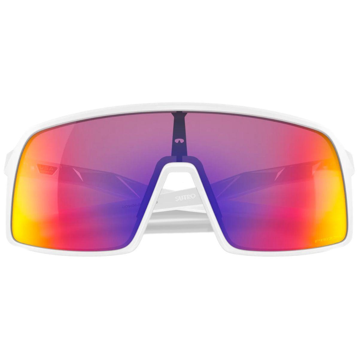 Oakley Sutro White/Prizm Road Sunglasses | Better Baseball