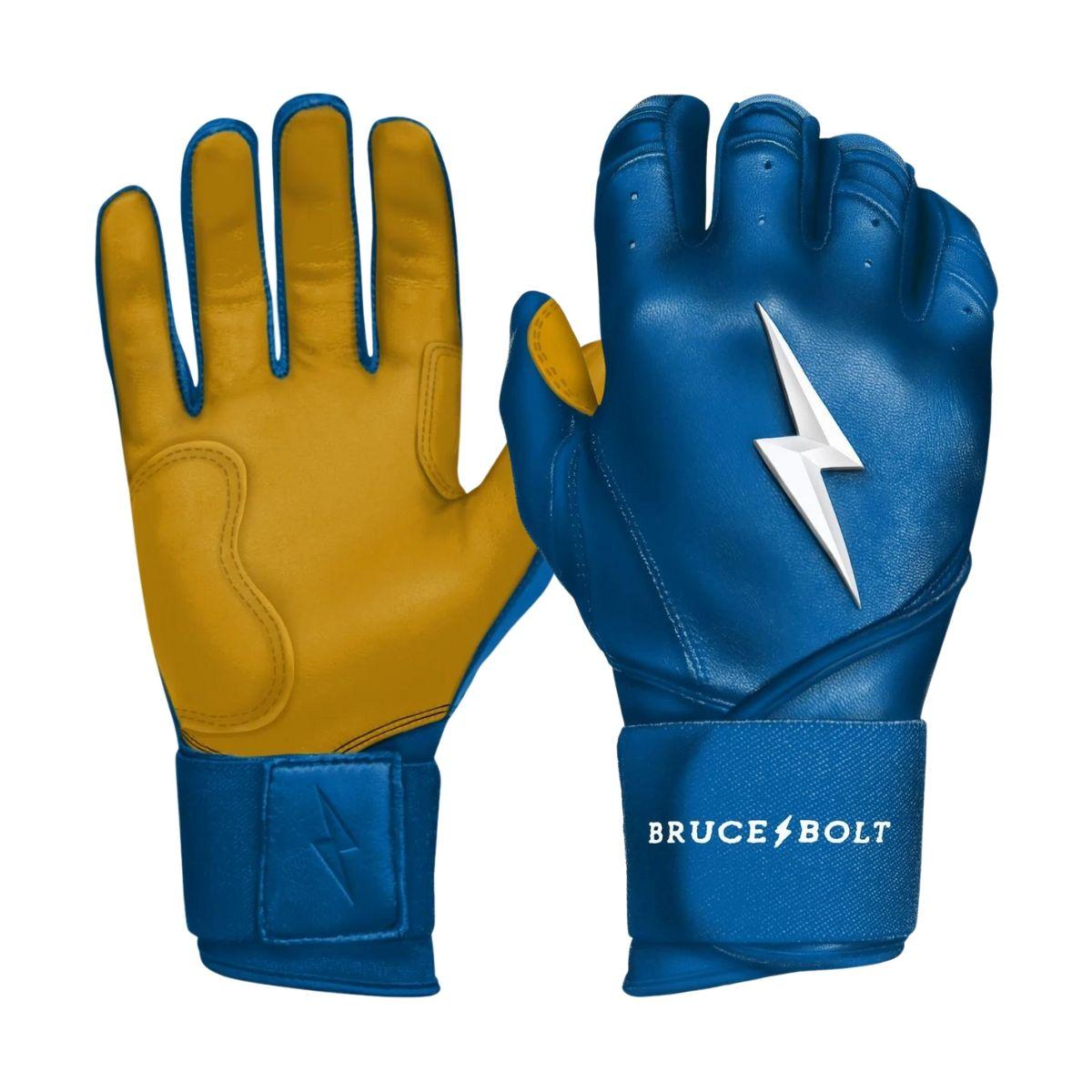 Bruce Bolt Long Cuff Premium Pro Adult Batting Gloves | Better