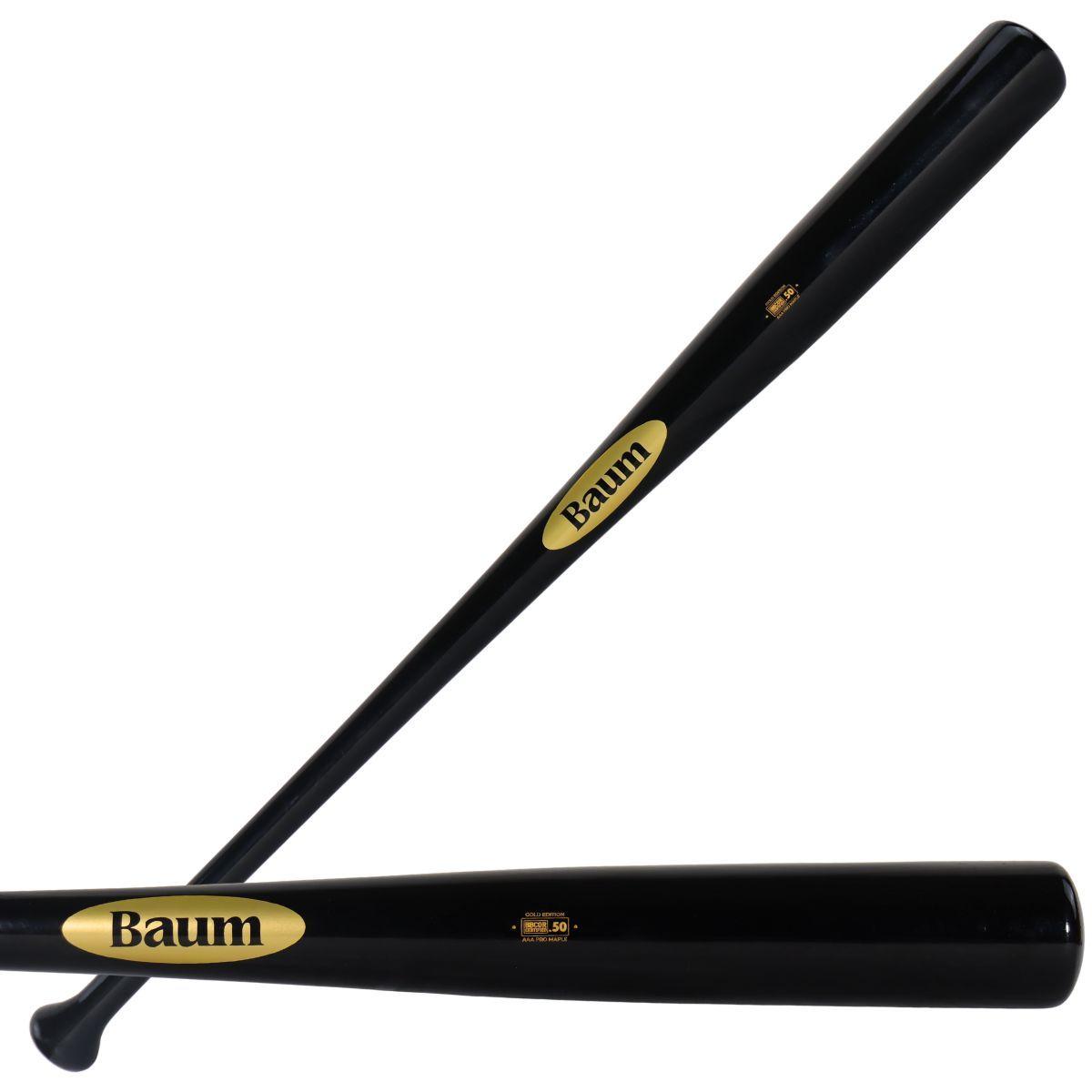 Baum Bat Gold Stock Pro Standard Maple Wood Baseball Bat