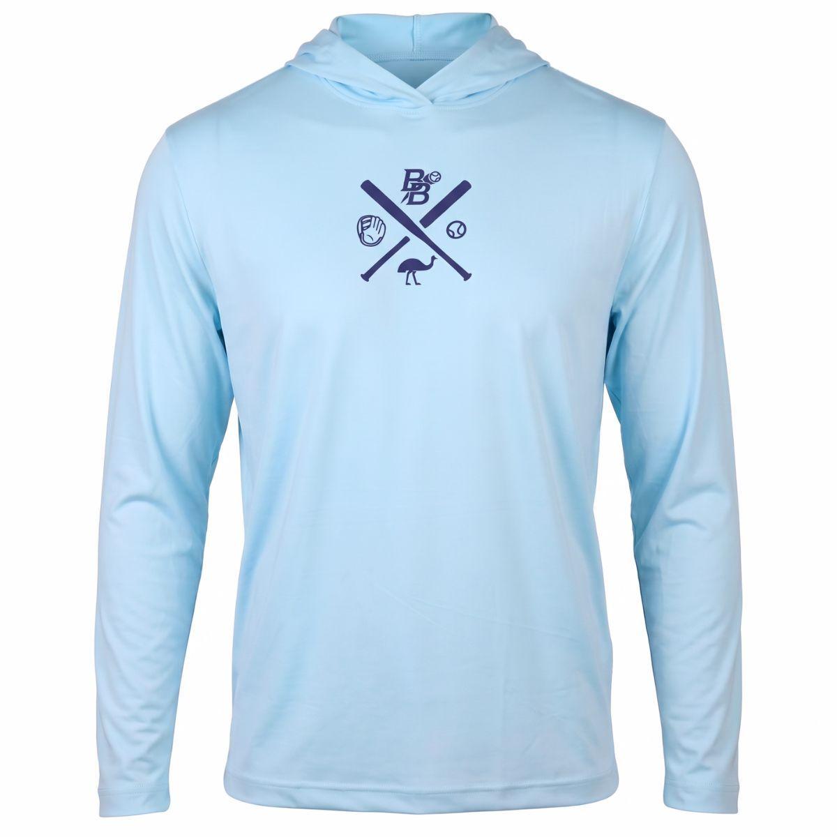 Better Baseball Speedster Long Sleeve Youth Hoodie baby blue