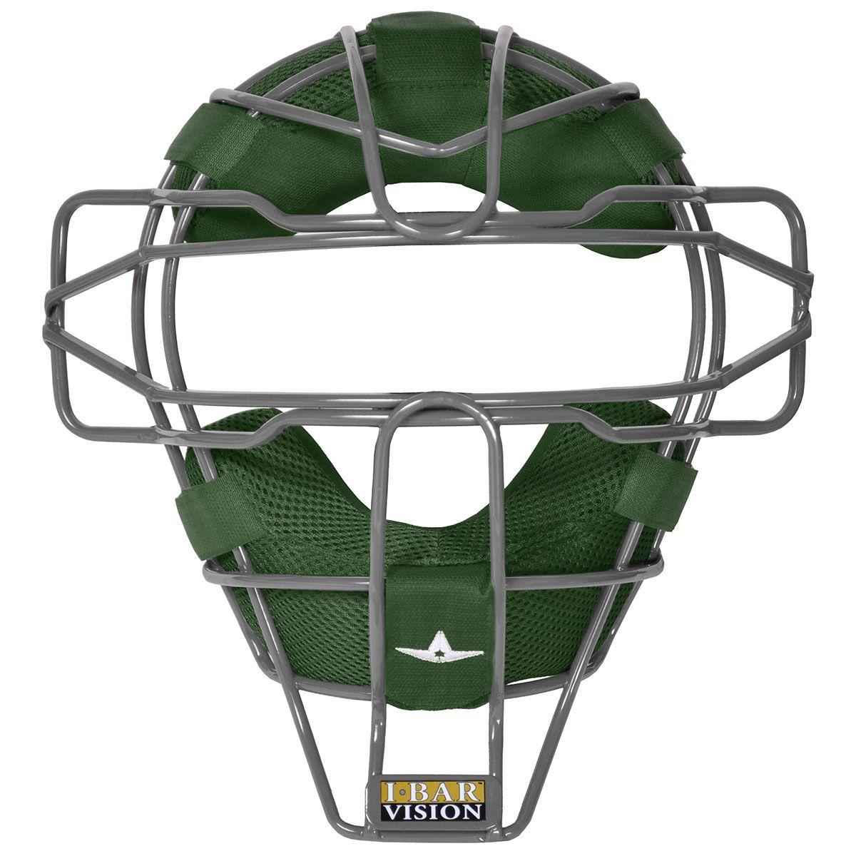 All-Star FM25 Classic Traditional Face Mask w/ Luc Pads dark green