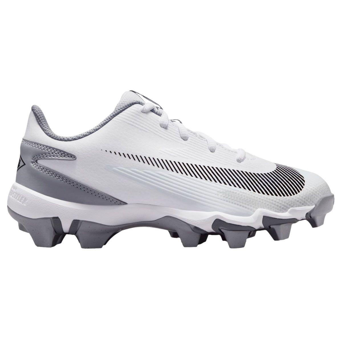 Nike Diamond Clutch White/Grey Youth Molded Baseball Cleats