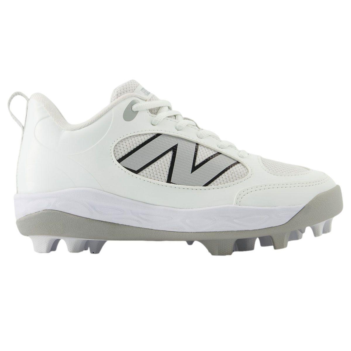 New Balance Fresh Foam 3000v7 White Youth Rubber Molded Baseball Cleats