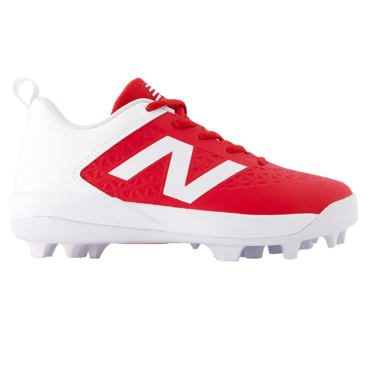 New Balance 4040v8 Red/White Youth Molded Cleats