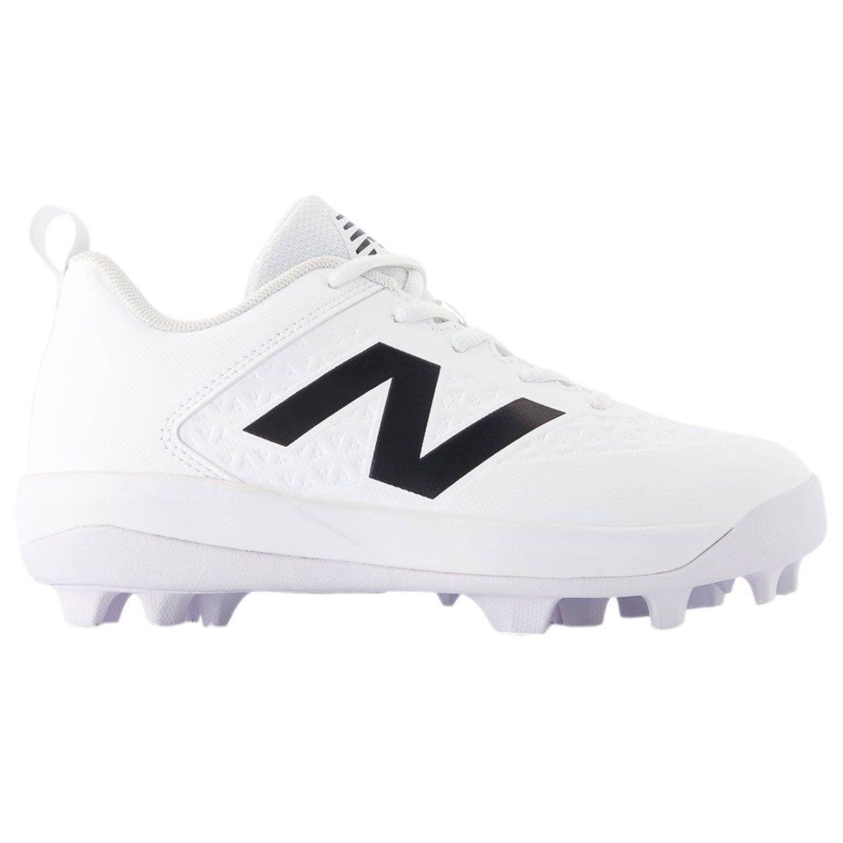 New Balance 4040v8 White Youth Molded Cleats