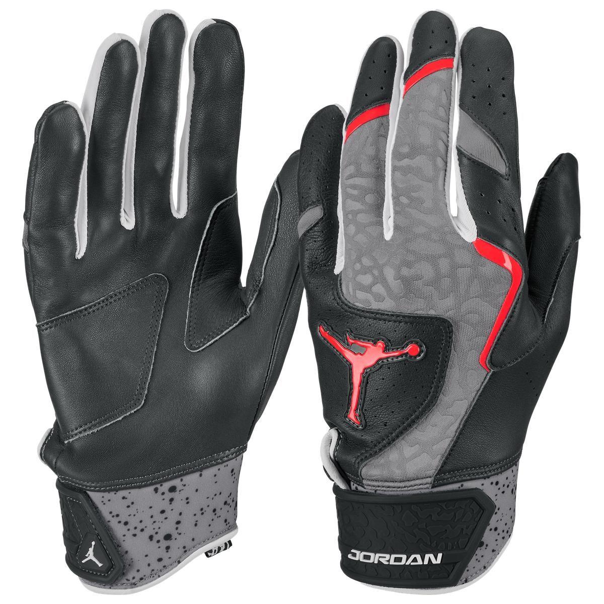 Jordan Short Cuff Adult Batting Gloves grey