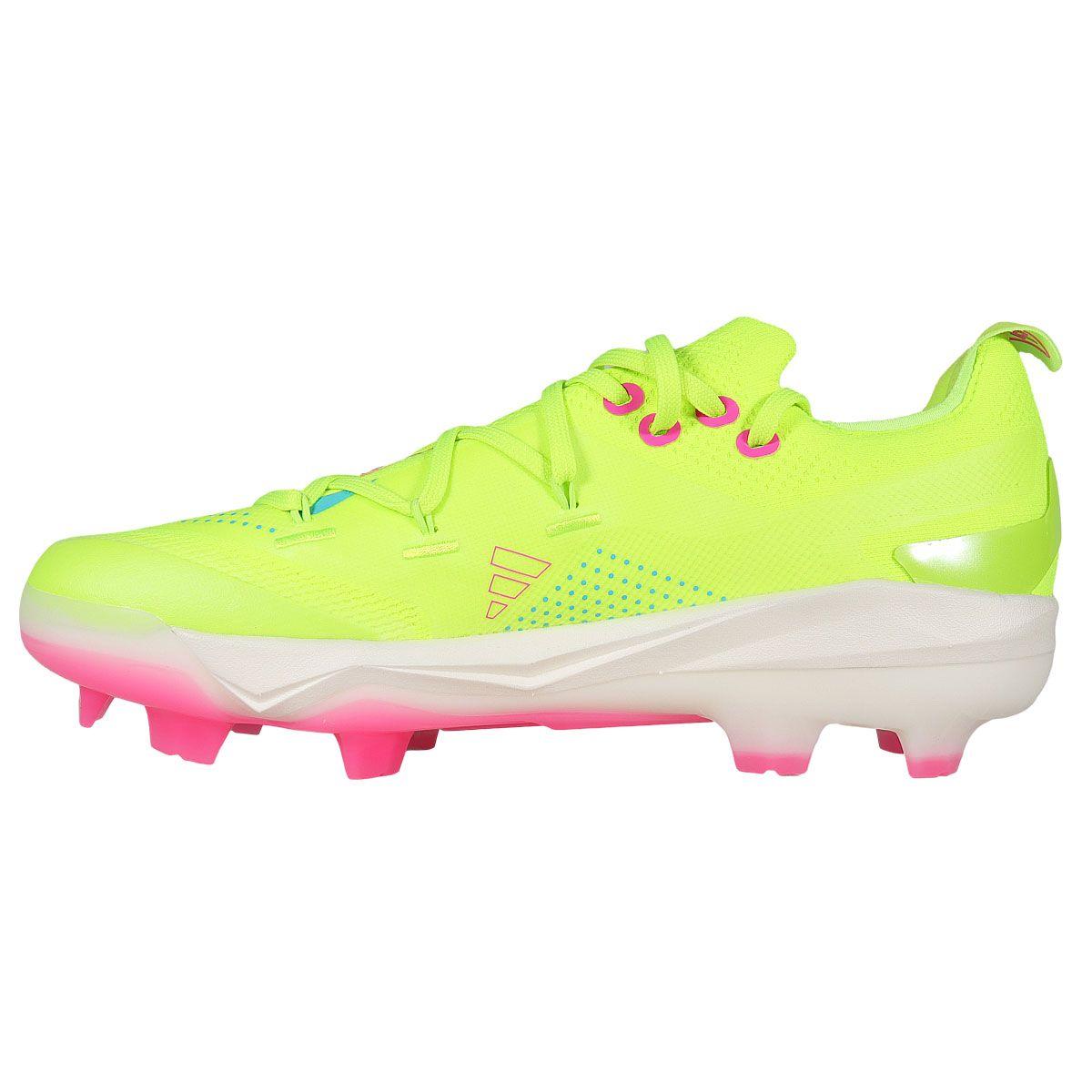 adidas Adizero Electric+ 2.0 Lime/Pink TPU Cleat | Better  display picture 1