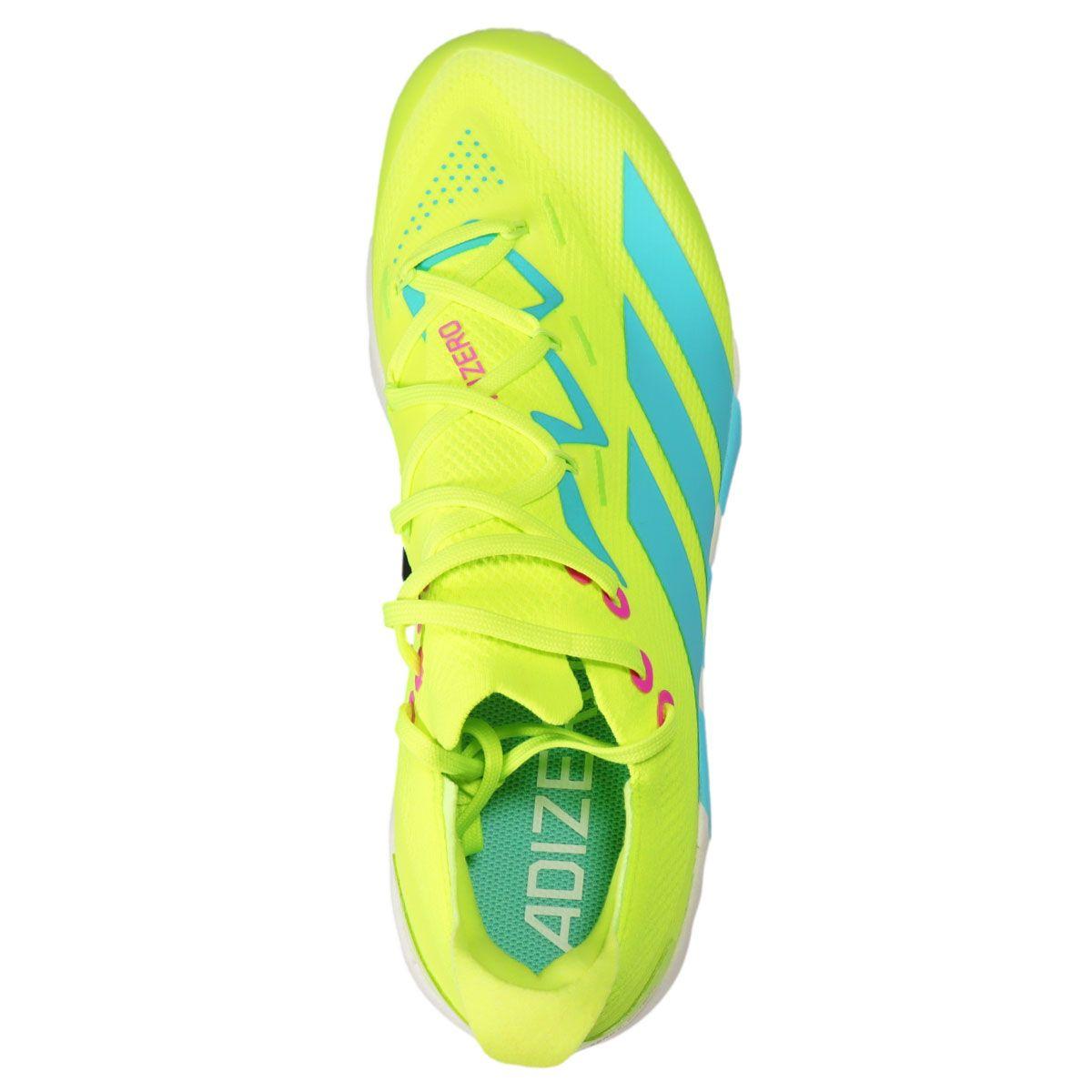 adidas Adizero Electric+ 2.0 Lime/Pink TPU Cleat | Better  display picture 2
