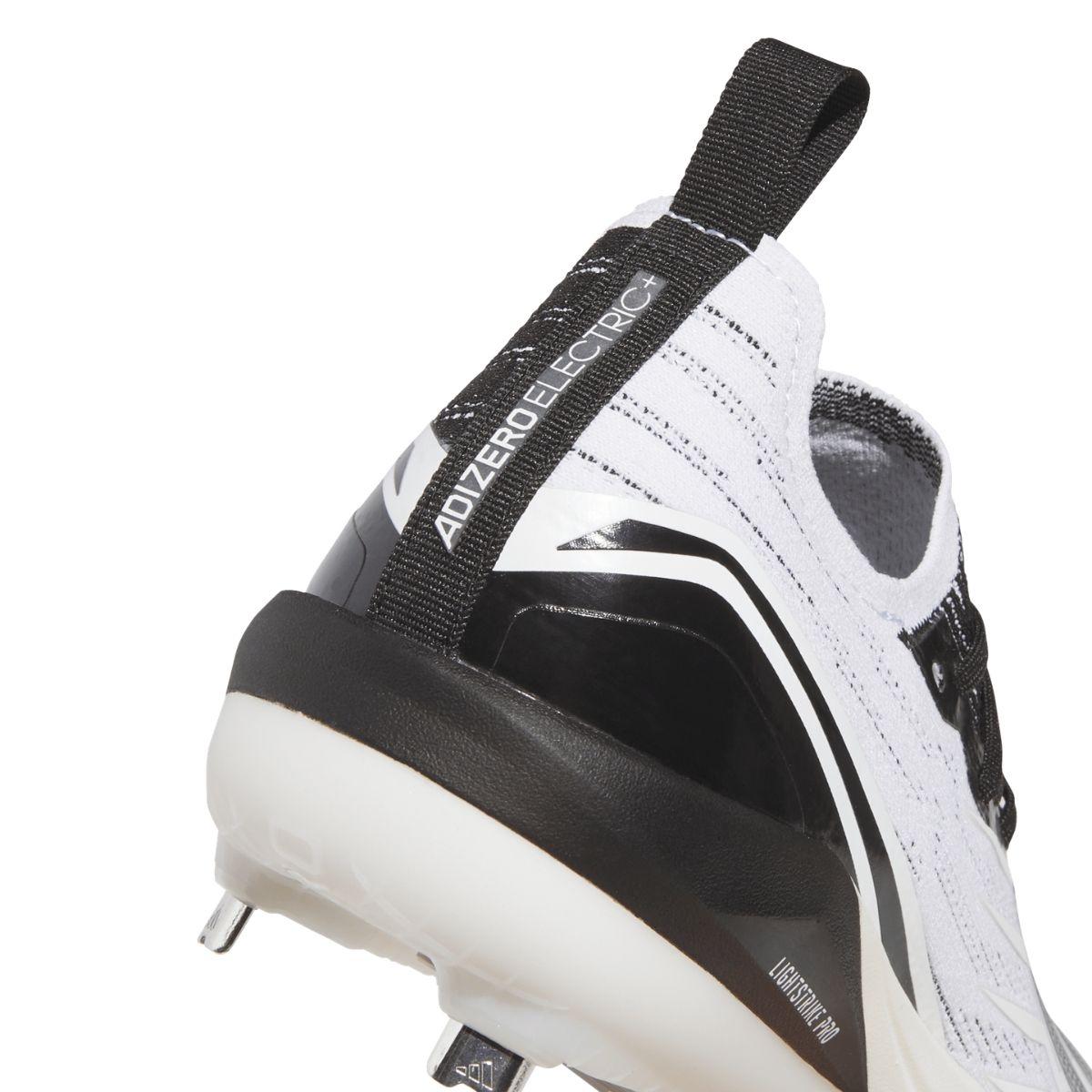 Adidas Adizero Electric+ 3.0 White/Black Baseball Cleats | Better