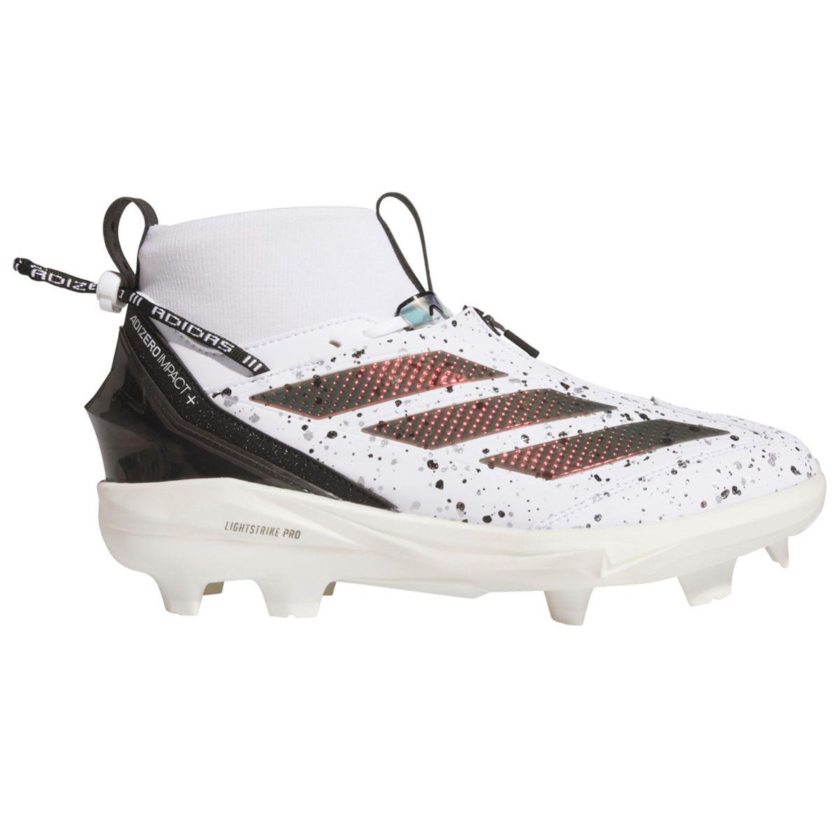 adidas Adizero Impact+ 2.0 Shades White/Iridescent TPU Baseball Cleats