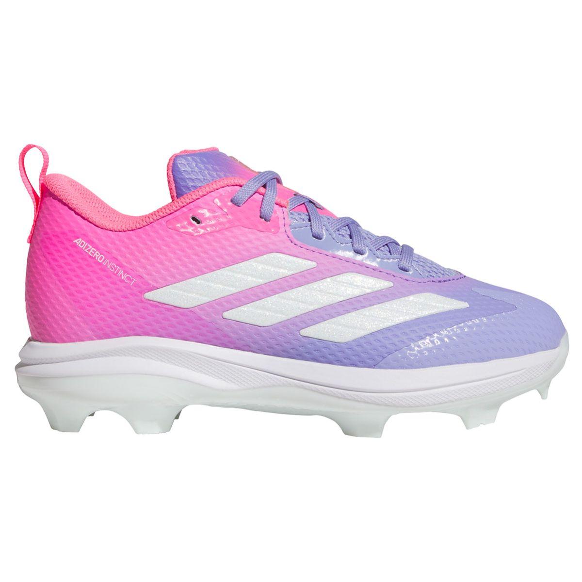 adidas Adizero Instinct Pink/Purple Youth TPU Cleats | Better Baseball