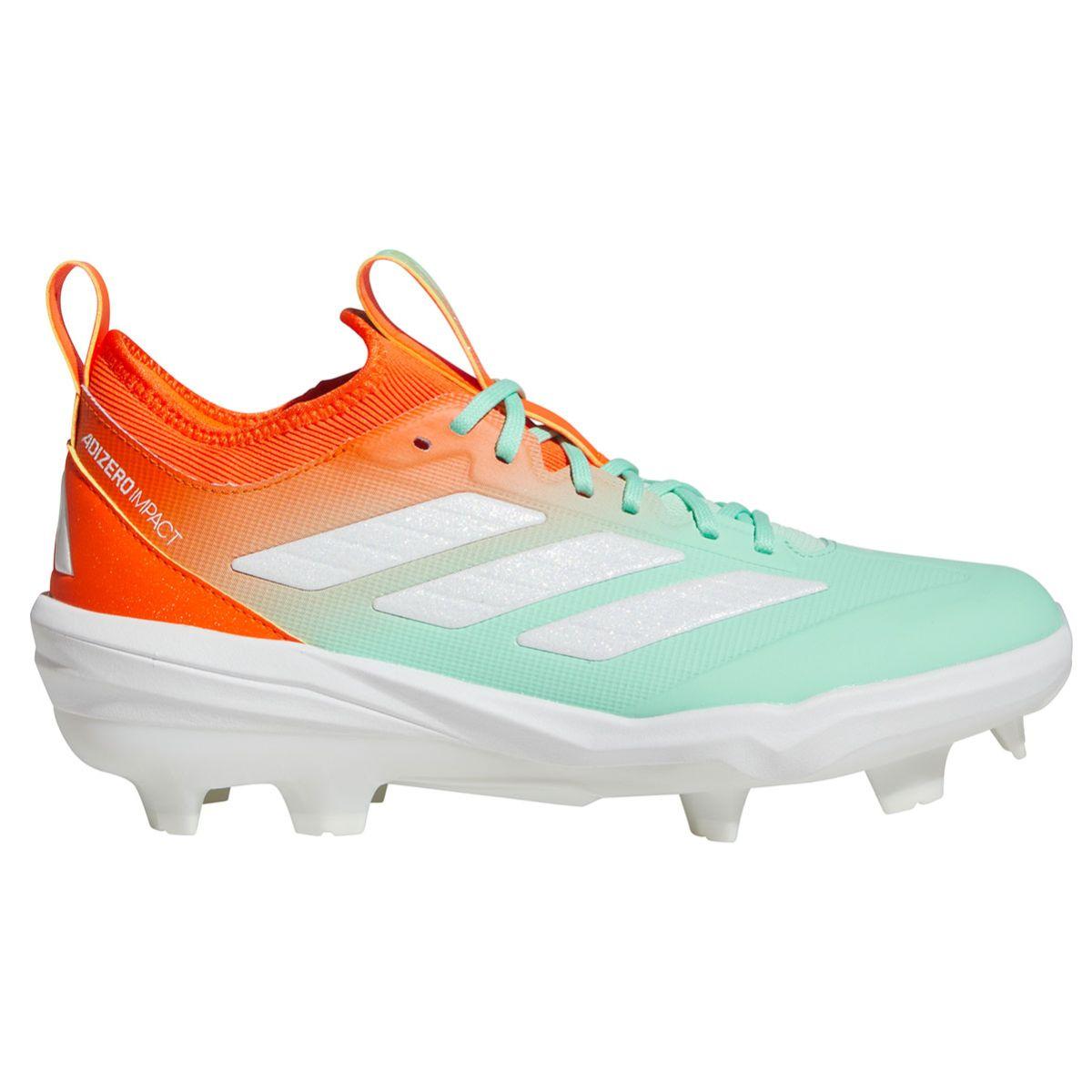 adidas Adizero Impact Candy Orange/Mint TPU Baseball Cleats