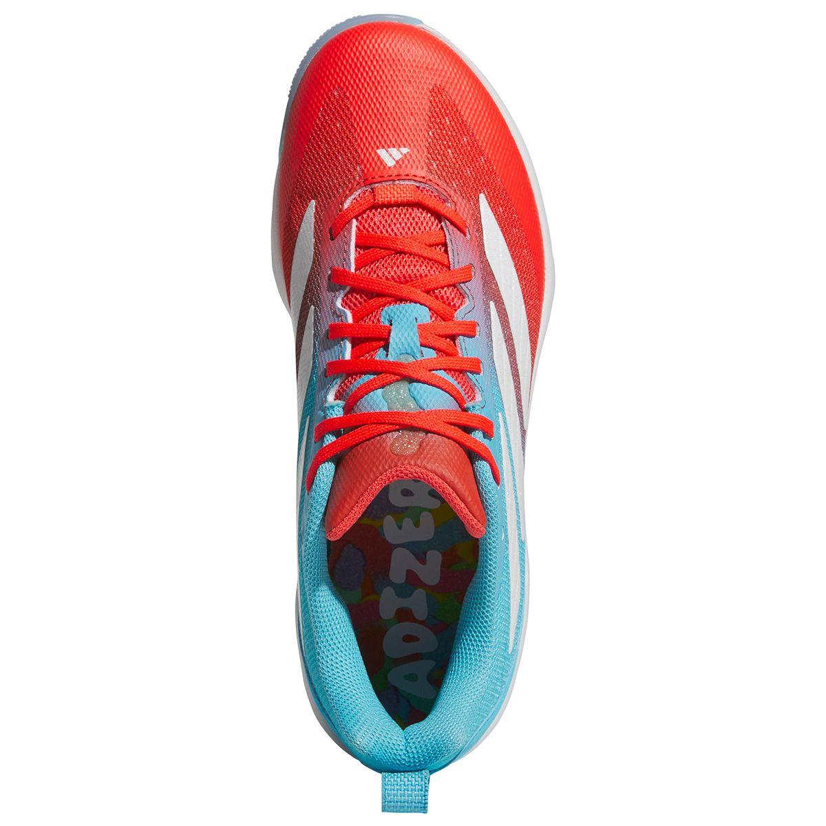 adidas Adizero Impact 2.0 Candy Blue/Red Turf Shoes | Better Baseball
