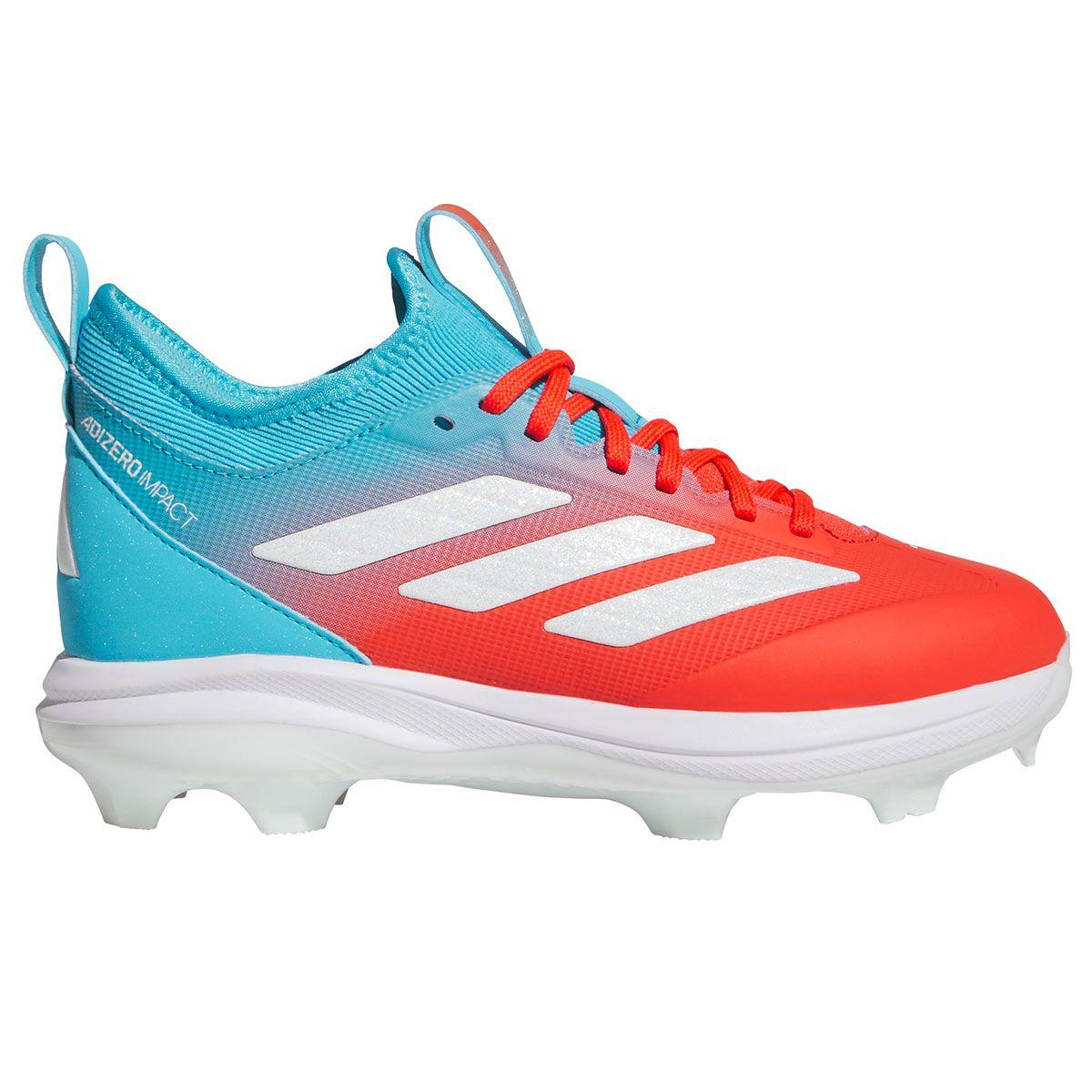 adidas Adizero Impact Candy Blue/Orange Youth TPU Baseball Cleats