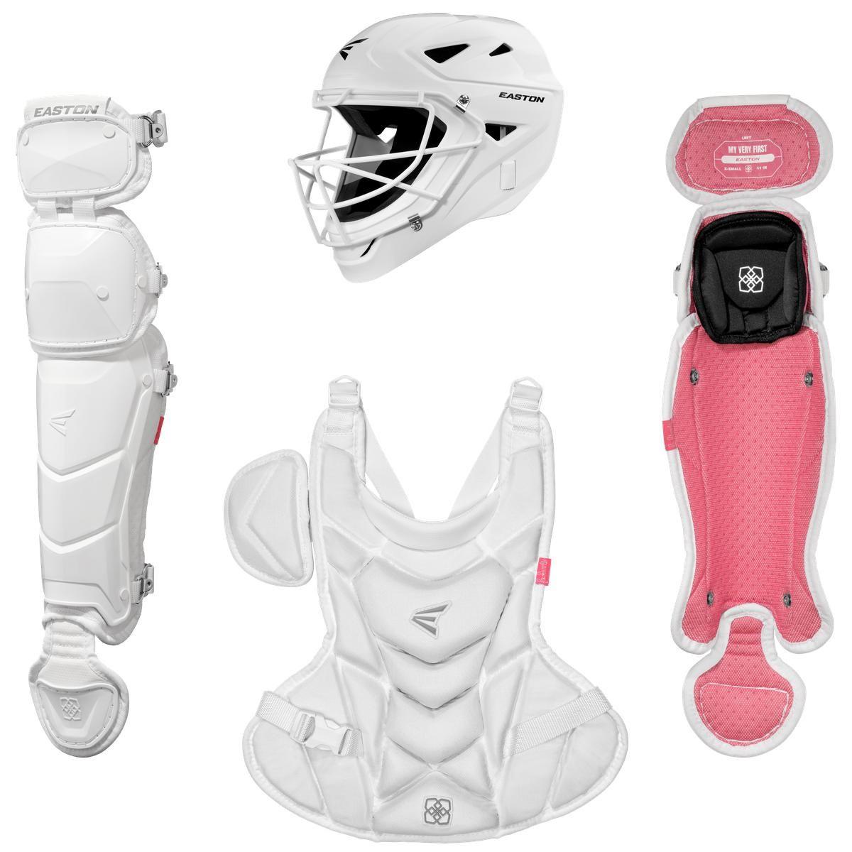 Easton Jen Schro My Very First Xsmall Catcher's Set white