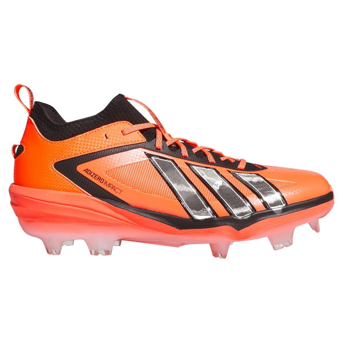 Adidas Adizero Impact 3.0 Orange/Silver TPU Baseball Cleats