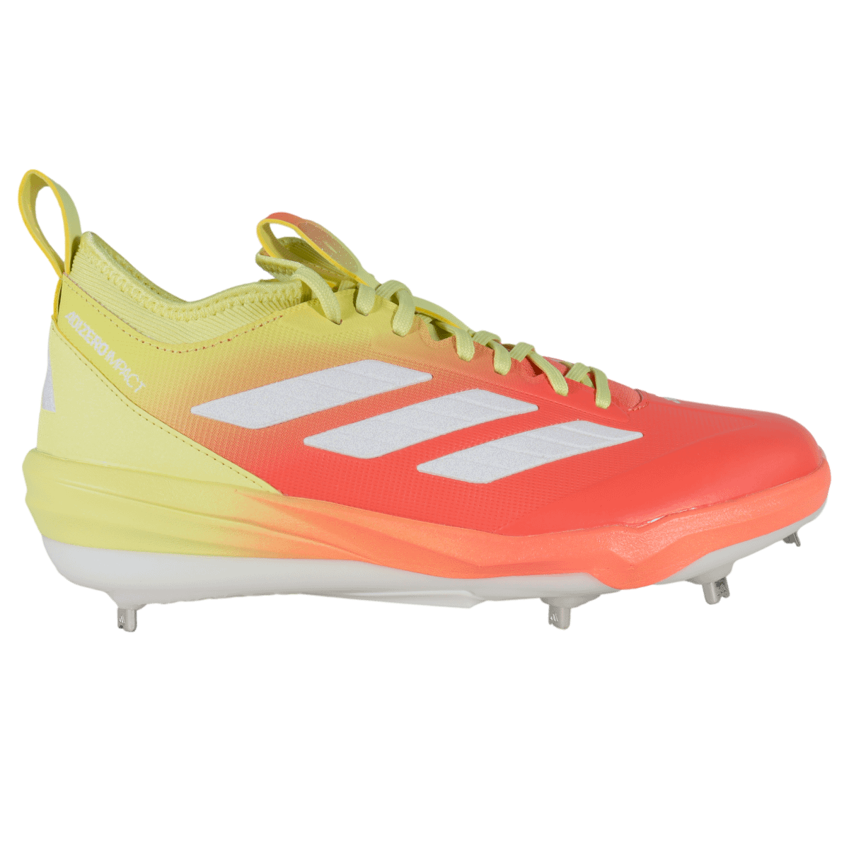 adidas Adizero Impact 2.0 Yellow/Peach Metal Baseball Cleats
