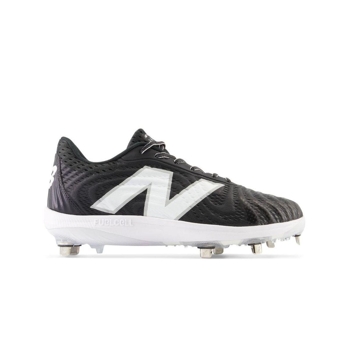 New Balance L4040v7 Black Metal Cleats: L4040BK7